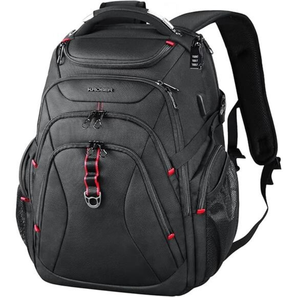 Travel Laptop Backpack 17.3 Inch XL Computer Backpack with Hard Shell - Picture 7 of 7